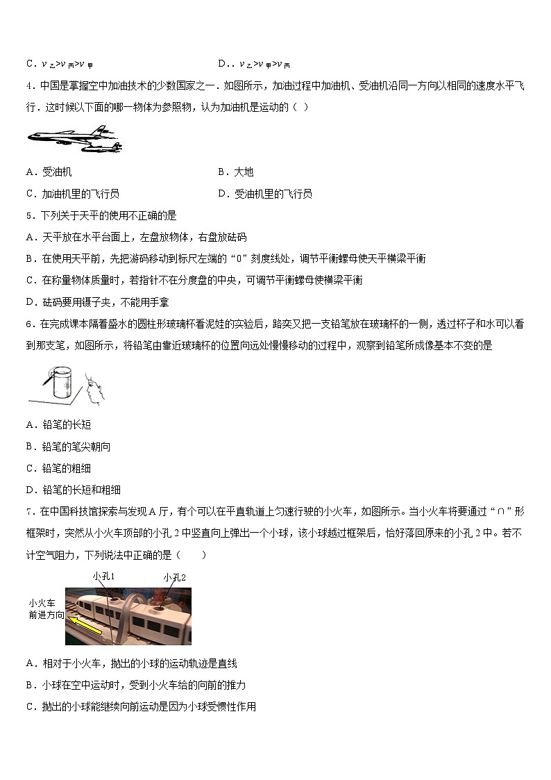 2023-2024学年山东省莱西市八上物理期末学业水平测试模拟试题含答案第2页