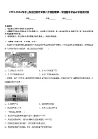 2023-2024学年山东省日照市莒县八年级物理第一学期期末学业水平测试试题含答案