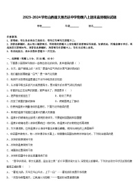 2023-2024学年山西省太原志达中学物理八上期末监测模拟试题含答案