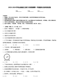 2023-2024学年山西省右玉县八年级物理第一学期期末达标检测试题含答案