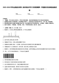 2023-2024学年山西省忻州市（偏关致远中学八年级物理第一学期期末质量跟踪监视试题含答案