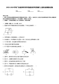 2023-2024学年广东省东莞市常平嘉盛实验学校物理八上期末监测模拟试题含答案