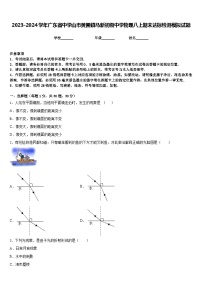 2023-2024学年广东省中学山市黄圃镇马新初级中学物理八上期末达标检测模拟试题含答案