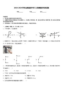 2023-2024学年山西省高平市八上物理期末检测试题含答案