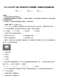 2023-2024学年广东省广州市重点中学八年级物理第一学期期末综合测试模拟试题含答案