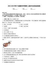 2023-2024学年广东省横沥中学物理八上期末学业质量监测试题含答案