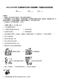 2023-2024学年广东省梅州市五华县八年级物理第一学期期末质量检测试题含答案