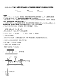 2023-2024学年广东省肇庆市高要区金利镇朝阳教育集团八上物理期末检测试题含答案