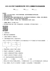 2023-2024学年广东省深圳市育才第二中学八上物理期末学业质量监测试题含答案