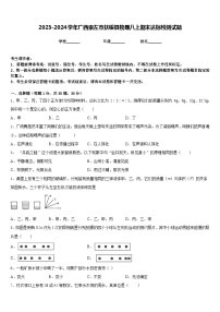 2023-2024学年广西崇左市扶绥县物理八上期末达标检测试题含答案