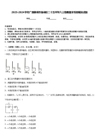 2023-2024学年广西柳州市鱼峰区二十五中学八上物理期末检测模拟试题含答案