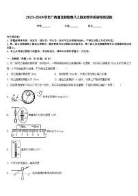 2023-2024学年广西浦北县物理八上期末教学质量检测试题含答案