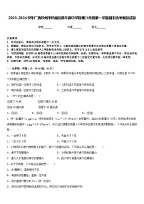 2023-2024学年广西钦州市钦南区犀牛脚中学物理八年级第一学期期末统考模拟试题含答案