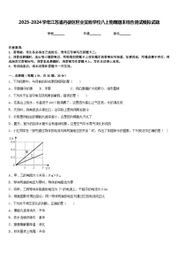 2023-2024学年江苏省丹徒区世业实验学校八上物理期末综合测试模拟试题含答案