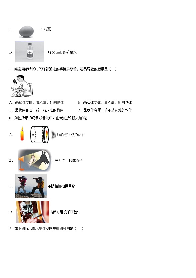 2023-2024学年江苏省如皋市八年级物理第一学期期末经典模拟试题含答案第2页