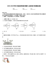 2023-2024学年江苏省徐州市部分物理八上期末复习检测模拟试题含答案