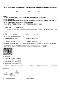 2023-2024学年江苏省扬州市邗江区部分学校物理八年级第一学期期末质量检测试题含答案