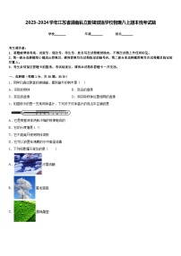 2023-2024学年江苏省灌南私立新知双语学校物理八上期末统考试题含答案