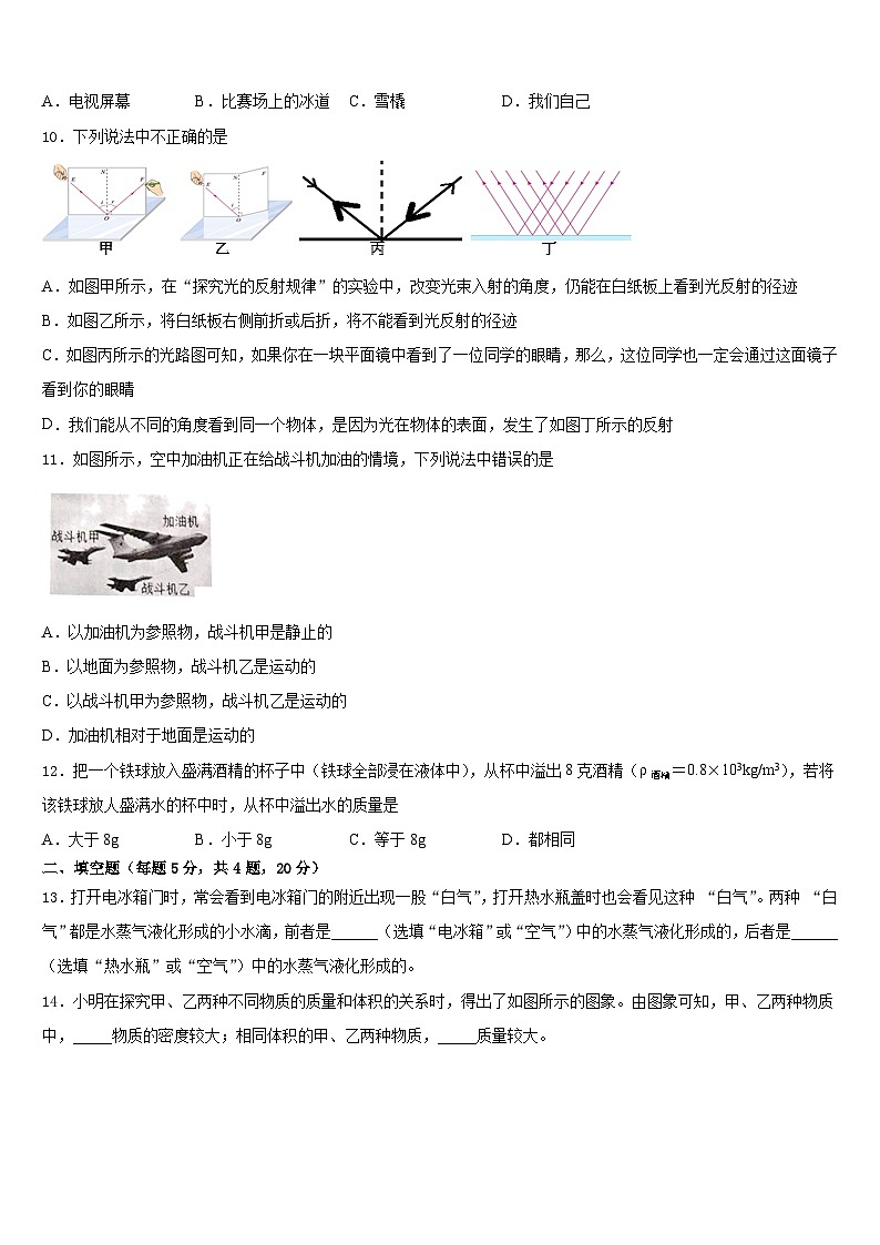 2023-2024学年江苏省海安市八校联考八上物理期末学业质量监测试题含答案03