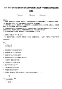 2023-2024学年江苏省淮安市岔河九制学校物理八年级第一学期期末质量跟踪监视模拟试题含答案