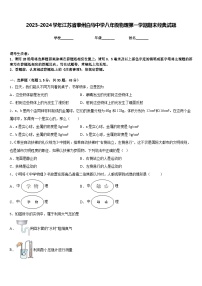 2023-2024学年江苏省泰州白马中学八年级物理第一学期期末经典试题含答案