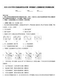 2023-2024学年江苏省盐城市东台市第一教育集团八上物理期末复习检测模拟试题含答案