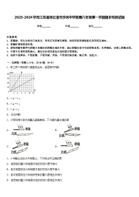 2023-2024学年江苏省连云港市沙河中学物理八年级第一学期期末检测试题含答案