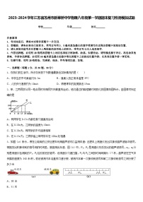 2023-2024学年江苏省苏州市新草桥中学物理八年级第一学期期末复习检测模拟试题含答案