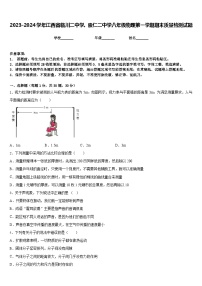 2023-2024学年江西省临川二中学、崇仁二中学八年级物理第一学期期末质量检测试题含答案