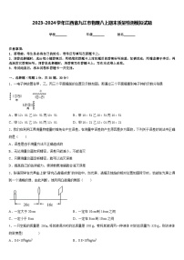 2023-2024学年江西省九江市物理八上期末质量检测模拟试题含答案