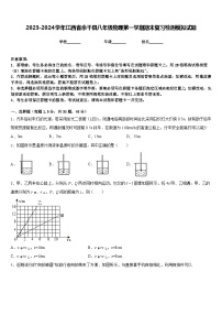 2023-2024学年江西省余干县八年级物理第一学期期末复习检测模拟试题含答案