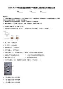 2023-2024学年河北省承德市腰站中学物理八上期末复习检测模拟试题含答案