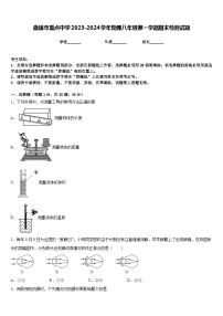 盘锦市重点中学2023-2024学年物理八年级第一学期期末检测试题含答案