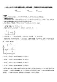 2023-2024学年河北省秦皇岛市八年级物理第一学期期末质量跟踪监视模拟试题含答案