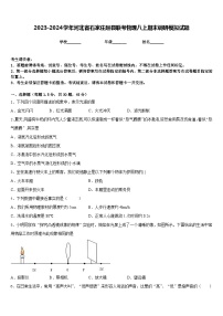 2023-2024学年河北省石家庄赵县联考物理八上期末调研模拟试题含答案