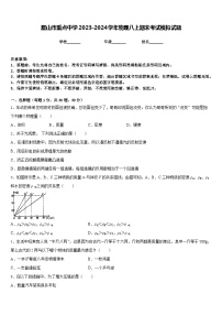 眉山市重点中学2023-2024学年物理八上期末考试模拟试题含答案