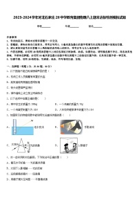 2023-2024学年河北石家庄28中学教育集团物理八上期末达标检测模拟试题含答案