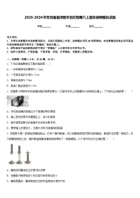 2023-2024学年河南省洛阳市名校物理八上期末调研模拟试题含答案