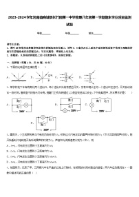 2023-2024学年河南省商城县长竹园第一中学物理八年级第一学期期末学业质量监测试题含答案