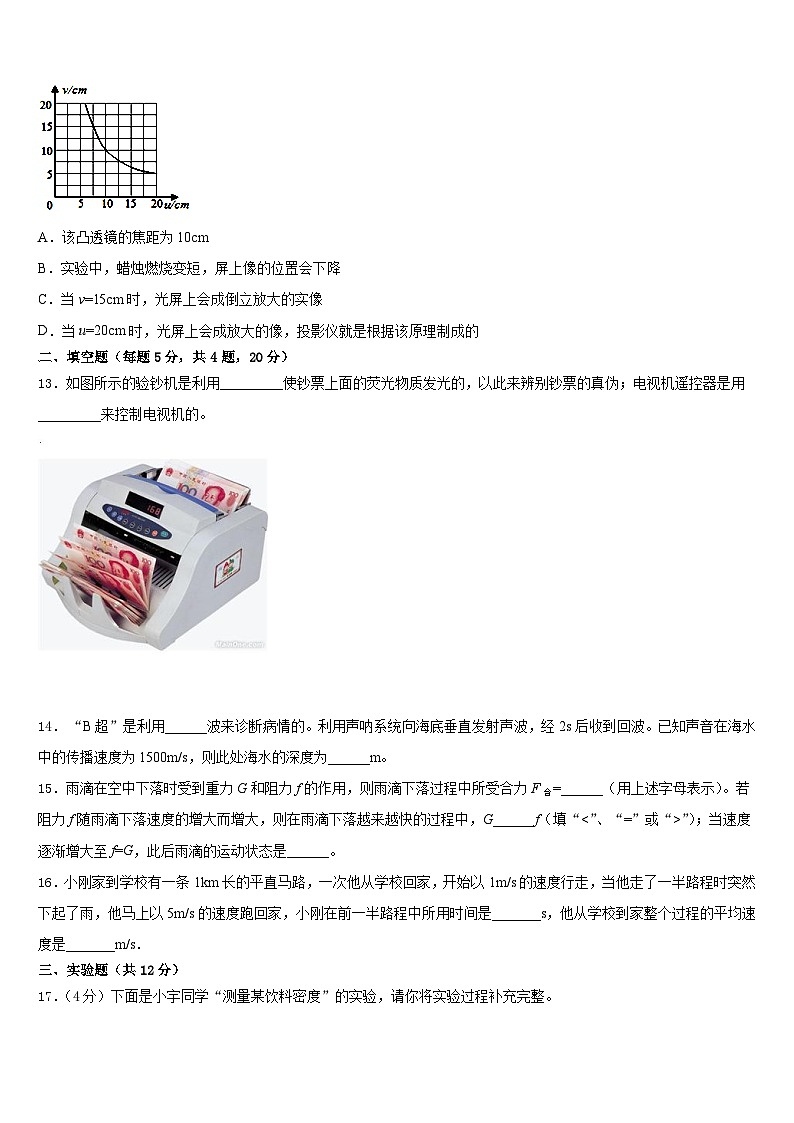 2023-2024学年河南省商丘市物理八上期末经典试题含答案第3页
