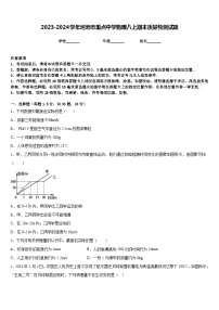 2023-2024学年河池市重点中学物理八上期末质量检测试题含答案