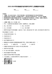 2023-2024学年河南省驻马店市西平五中学八上物理期末考试试题含答案