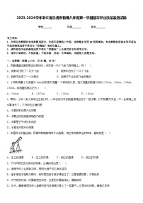 2023-2024学年浙江省乐清市物理八年级第一学期期末学业质量监测试题含答案