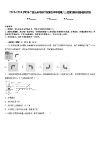 2023-2024学年浙江省台州市椒江区第五中学物理八上期末达标检测模拟试题含答案