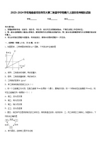 2023-2024学年海南省华东师范大第二附属中学物理八上期末统考模拟试题含答案