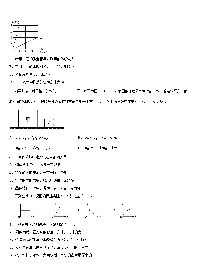 2023-2024学年海南省三亚物理八上期末联考试题含答案第2页