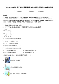 2023-2024学年浙江省绍兴市越城区八年级物理第一学期期末考试模拟试题含答案