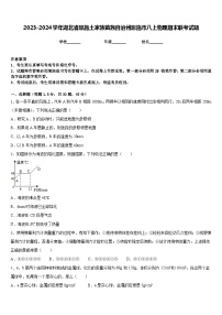 2023-2024学年湖北省恩施土家族苗族自治州恩施市八上物理期末联考试题含答案