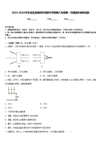 2023-2024学年湖北省黄冈市初级中学物理八年级第一学期期末调研试题含答案