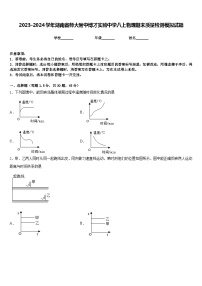 2023-2024学年湖南省师大附中博才实验中学八上物理期末质量检测模拟试题含答案